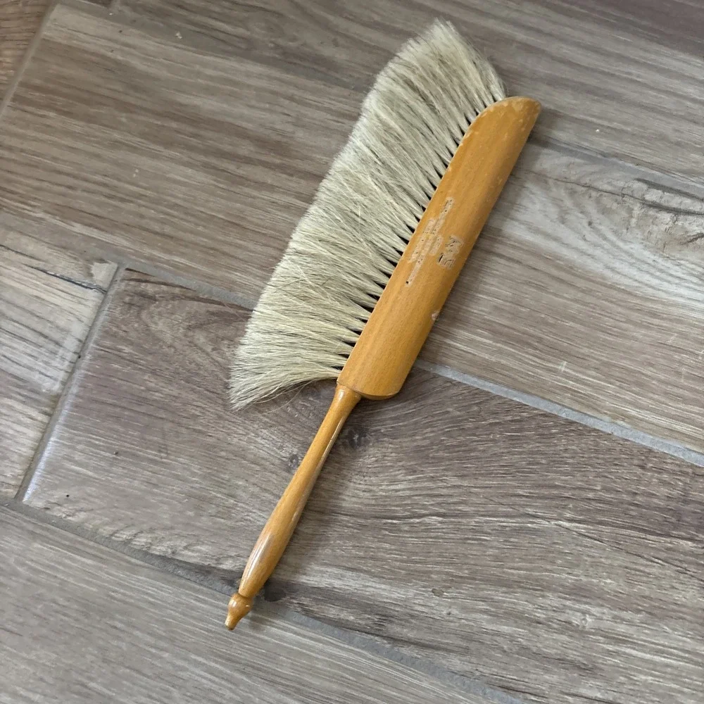 Vintage Ullrich 3510 Drafting Draftsman Brush 100% Horse Hair, Wood Handle Usa